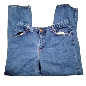 Vintage Bill Blass Womens Blue Denim High Waisted Easy‎ Fit Mom Jeans Size 12